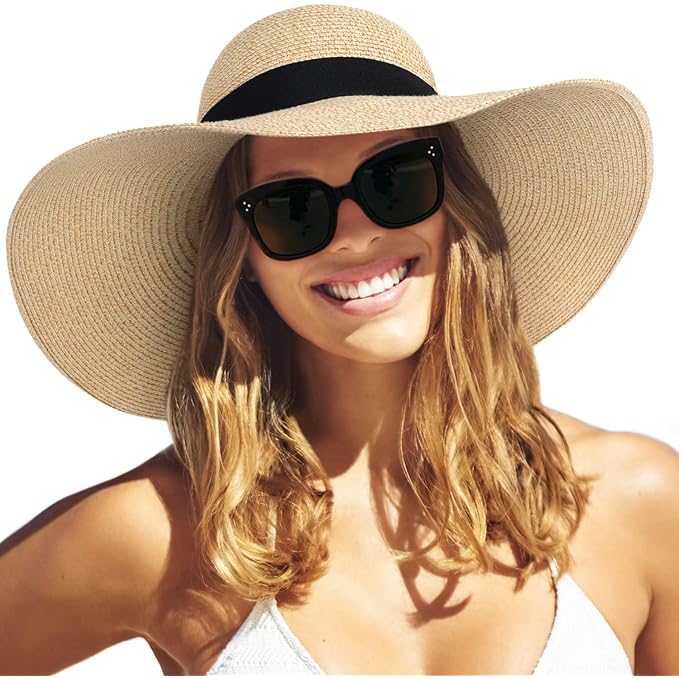 Floppy Wide-Brim Straw Sun Hat