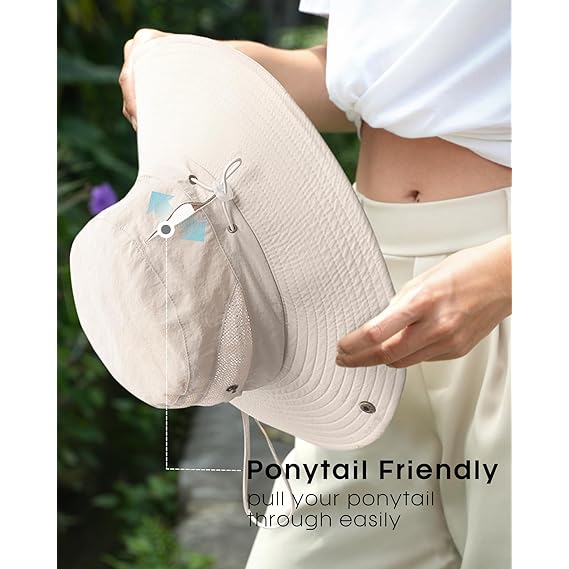 UPF 80+ Wide-Brim Outdoor Sun Hat