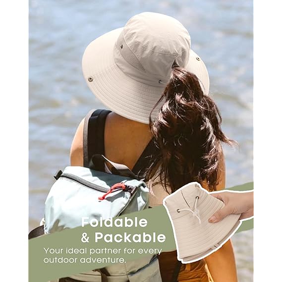 UPF 80+ Wide-Brim Outdoor Sun Hat