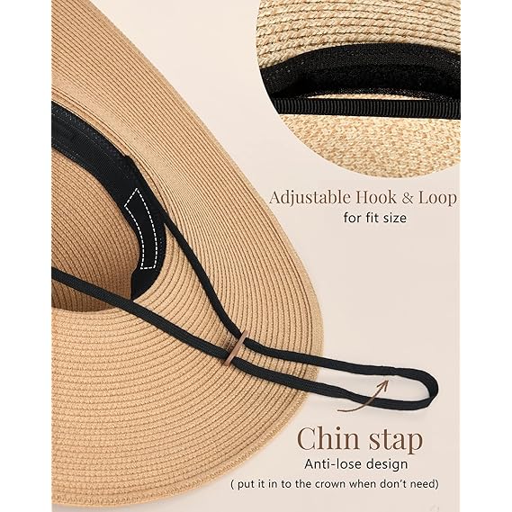 Floppy Wide-Brim Straw Sun Hat