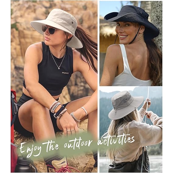 UPF 80+ Wide-Brim Outdoor Sun Hat