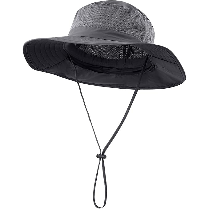 UPF 50+ Wide-Brim Sun Hat with Neck Flap
