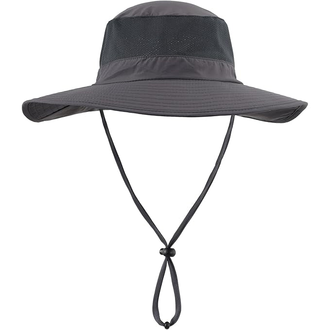 UPF 50+ Wide-Brim Sun Hat with Neck Flap